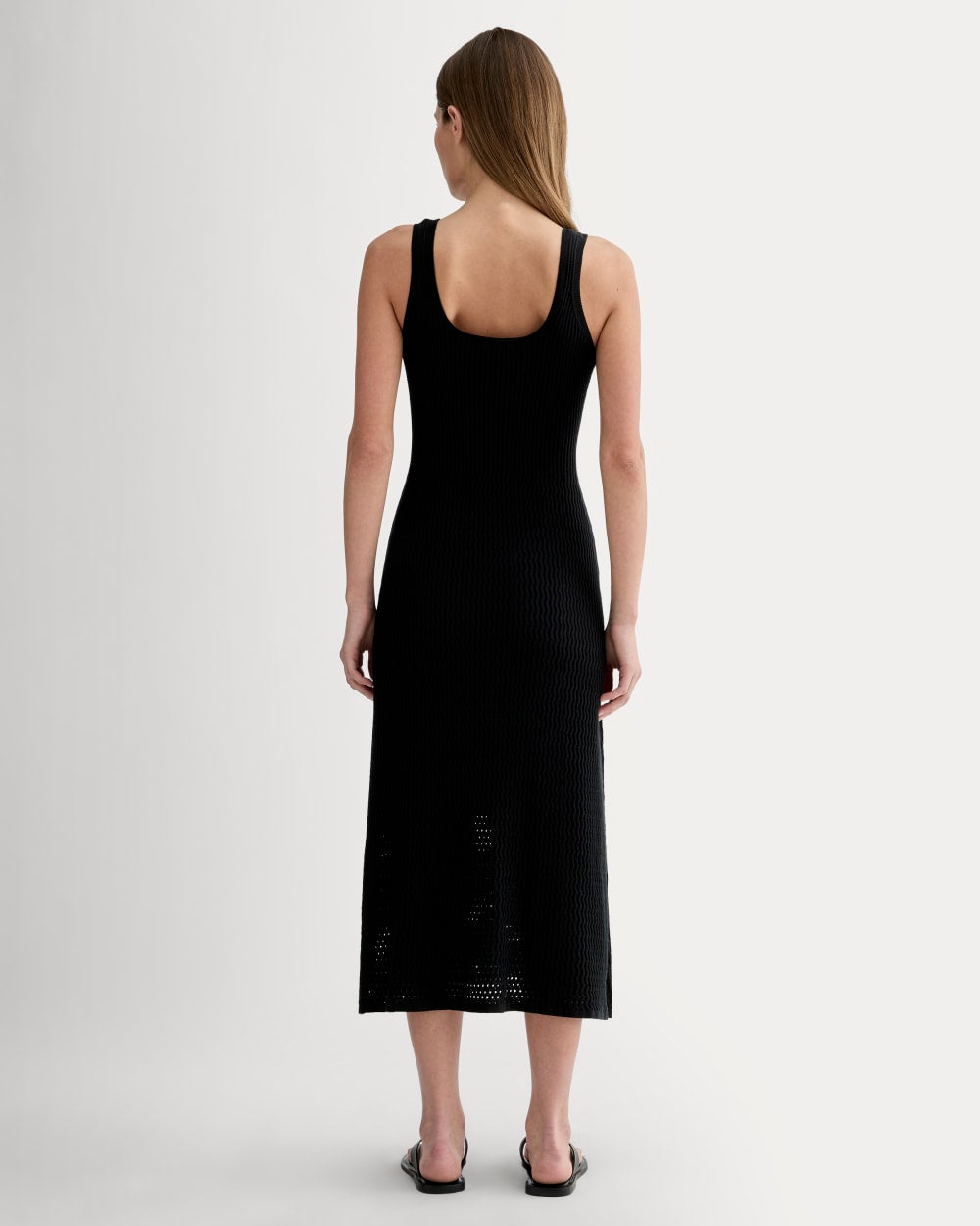 The Crochet Knit Tank Dress | Black Everlane The Crochet Knit Tank Dress | Black Everlane