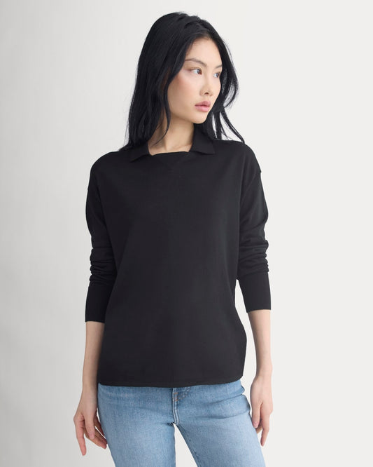 womens-oversized-polo-ultrafine-merino-black | primary