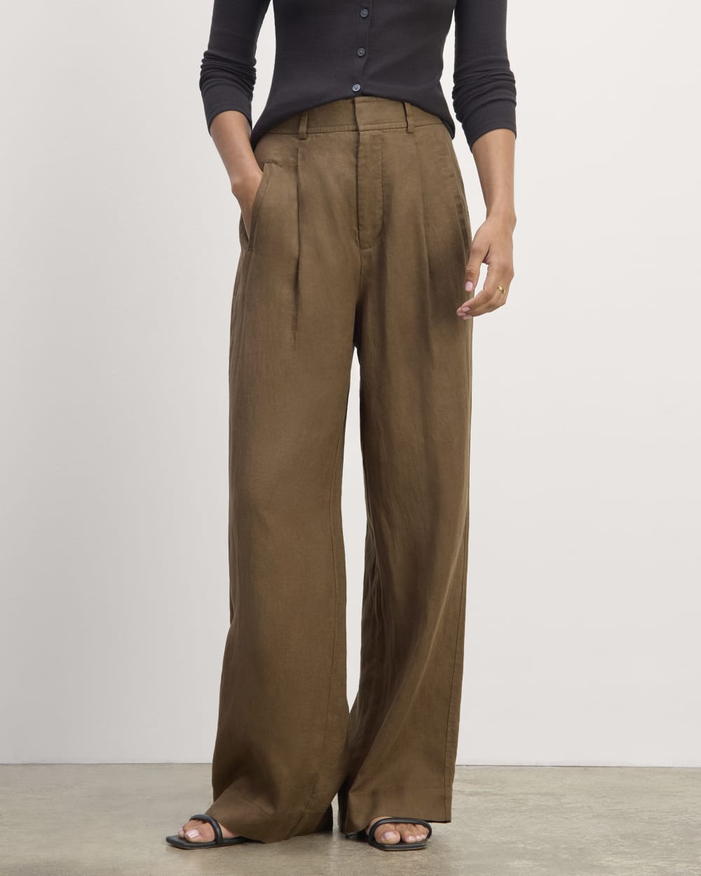 womens-linen-way-high-drape-update-pant-cocoa | alt