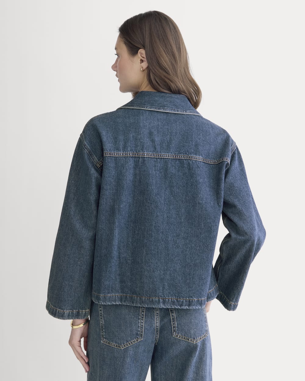 The Cropped Denim Tunic | Tungsten Blue Stone – Everlane