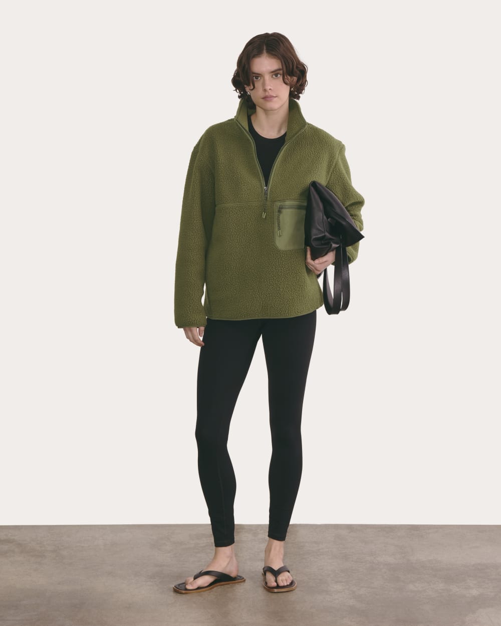 The ReNew Fleece Oversized Half-Zip | Kalamata – Everlane