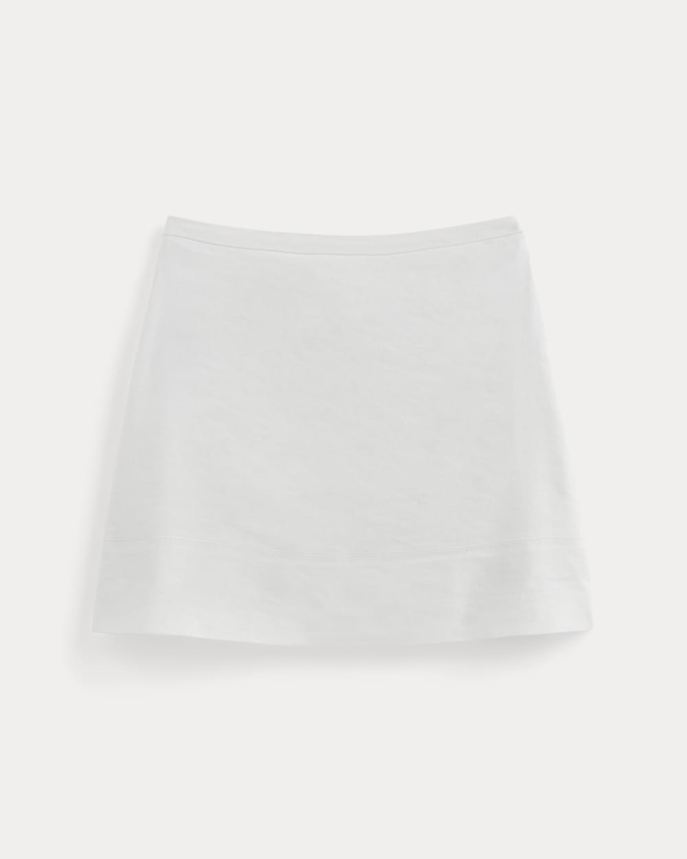 womens-mini-skirt-in-stretch-linen-white | alt
