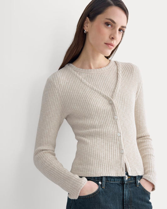 womens-rib-knit-organic-cotton-cardigan-peyote-bone | primary