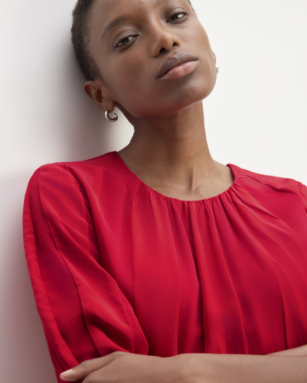 The City Stripe Ruched Dress The City Stripe Ruched Dress