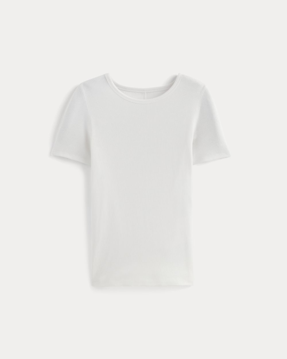 meravel simple comfortable Tee　White S/S BOXY TEXTURED TEE OFF WHITE