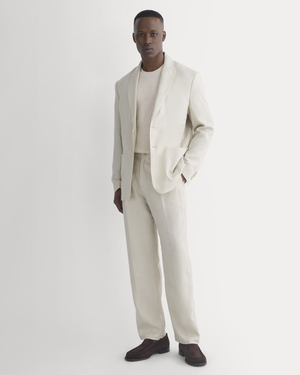 mens-soyeux-linen-pleated-trouser-peyote | alt