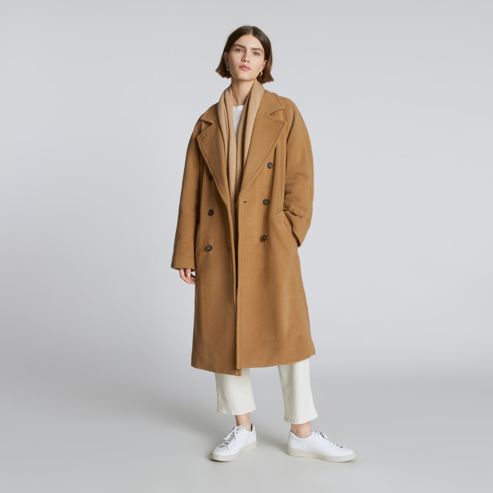 The Italian ReWool® Long Peacoat | Camel – Everlane