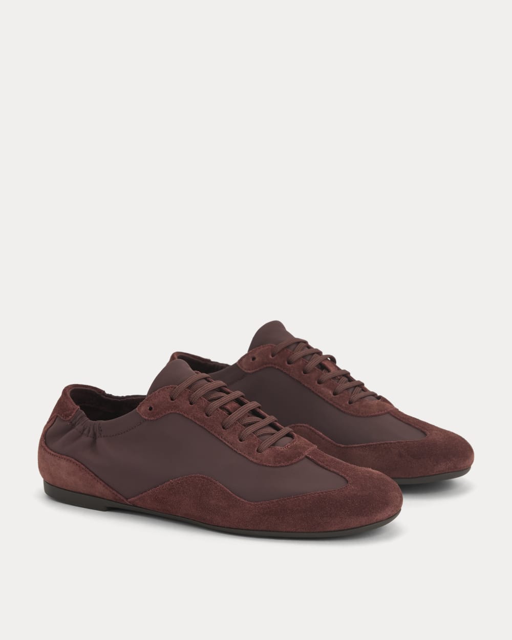 Everlane Ballet Sneaker In Burgundy, Size 10, Nylon