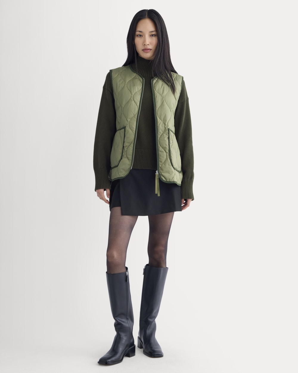 ReNew Quilted Vest | Lichen Green – Everlane