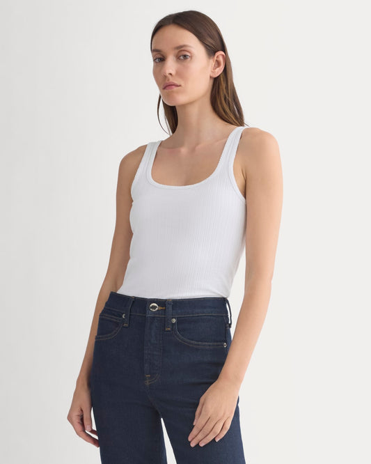 womens-scoop-neck-tank-in-pointelle-white | primary