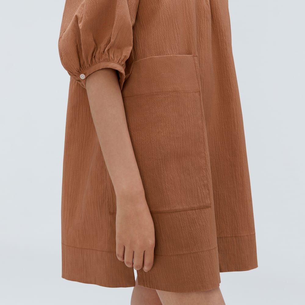 brown seersucker dress The Scarlett Nap Dress