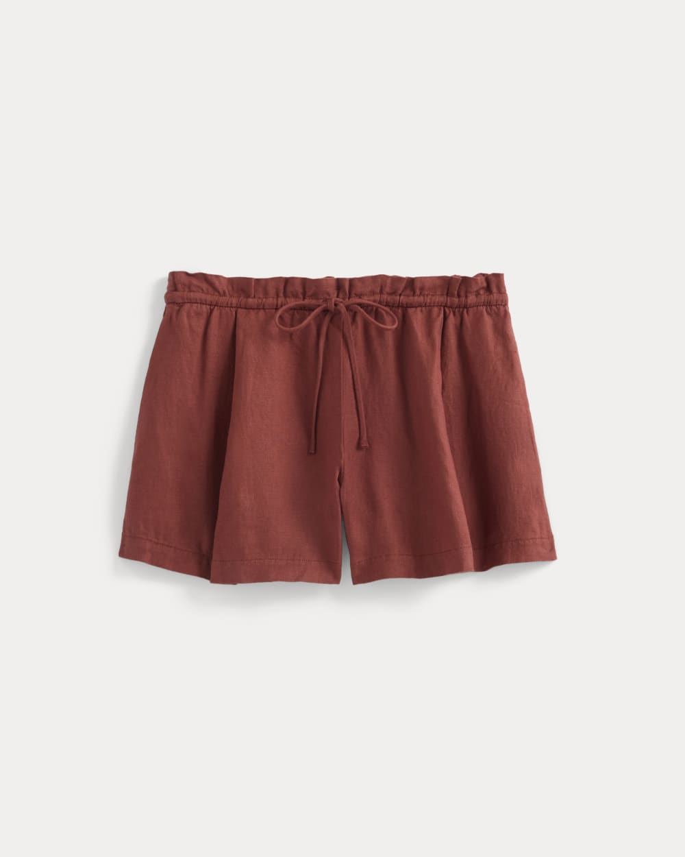 womens-flowy-short-in-linen-henna-red | alt