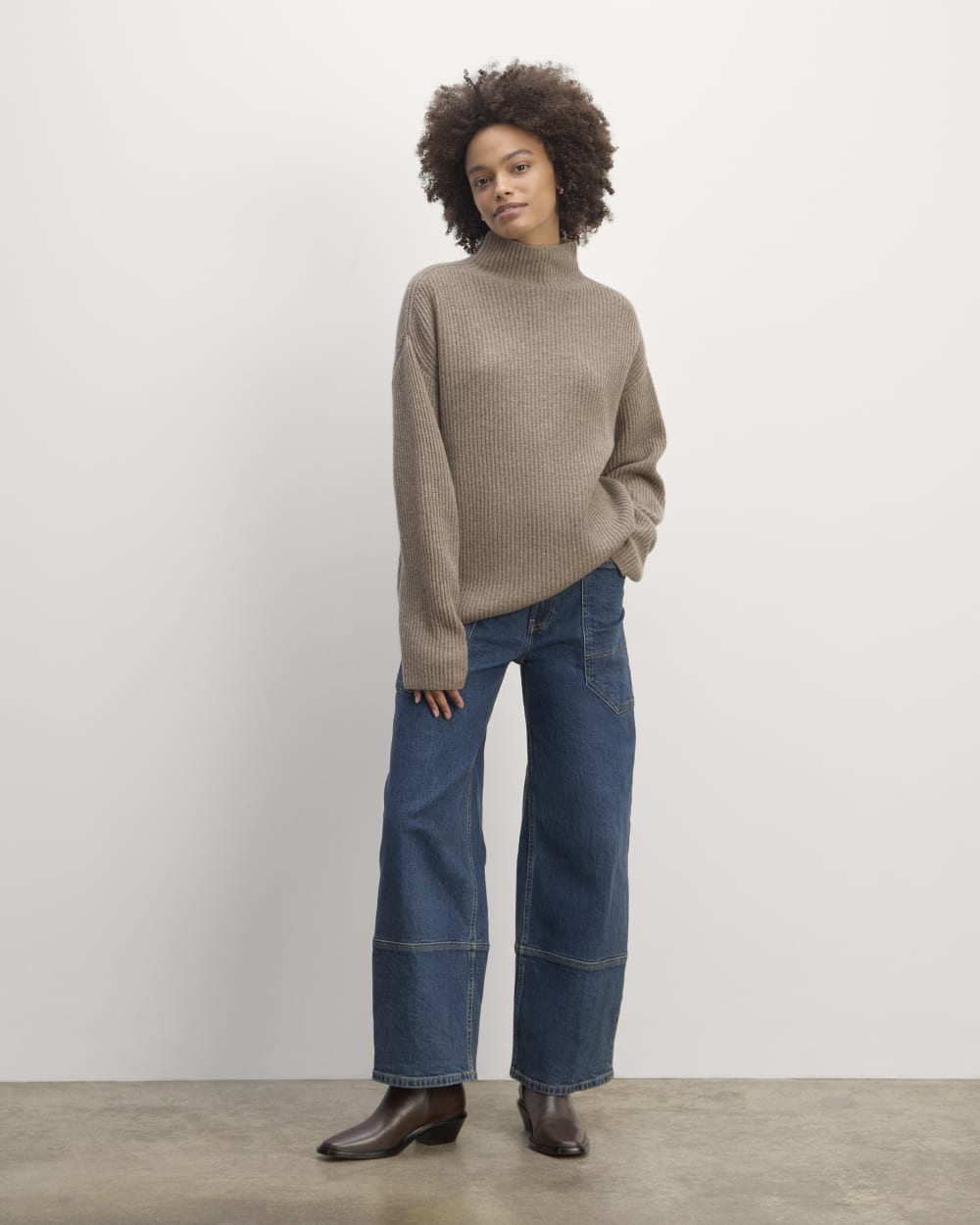 The Fisherman Turtleneck in Wool Cashmere | Oatmeal – Everlane