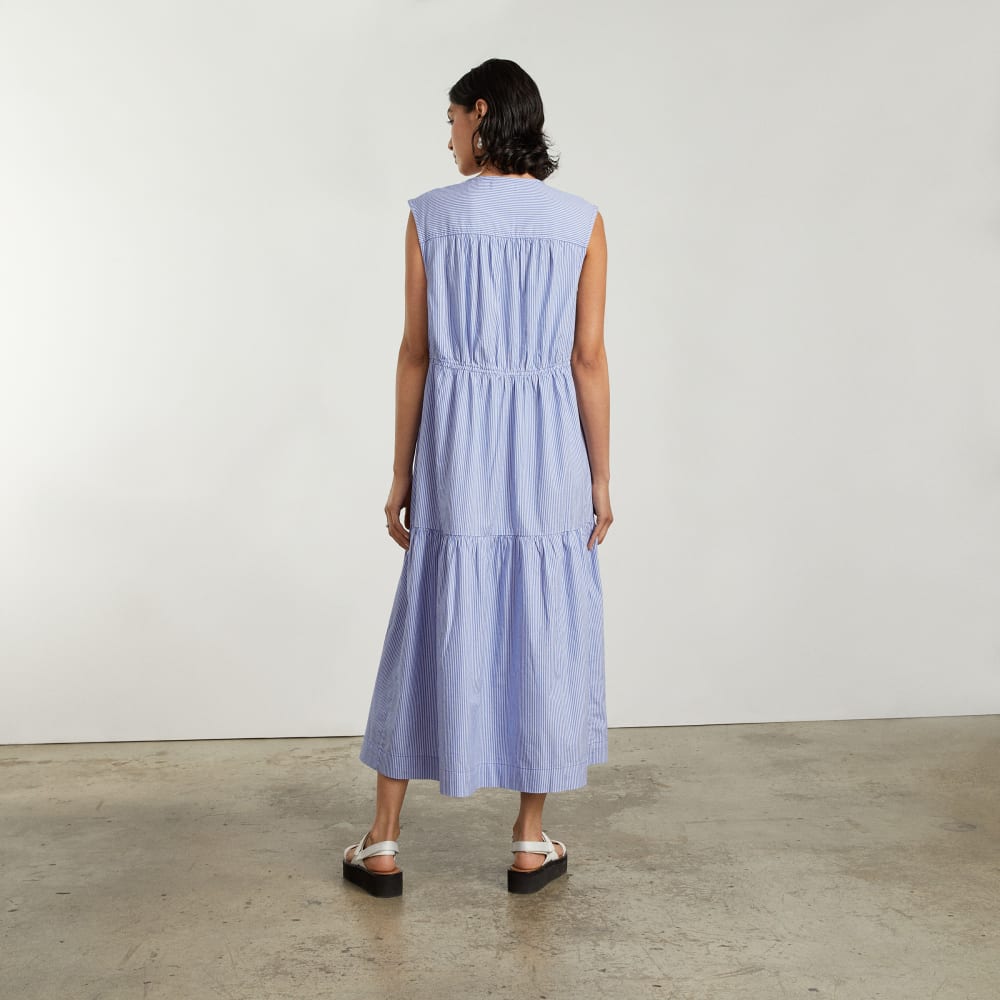 womens-tiered-midi-dress-white-blue
