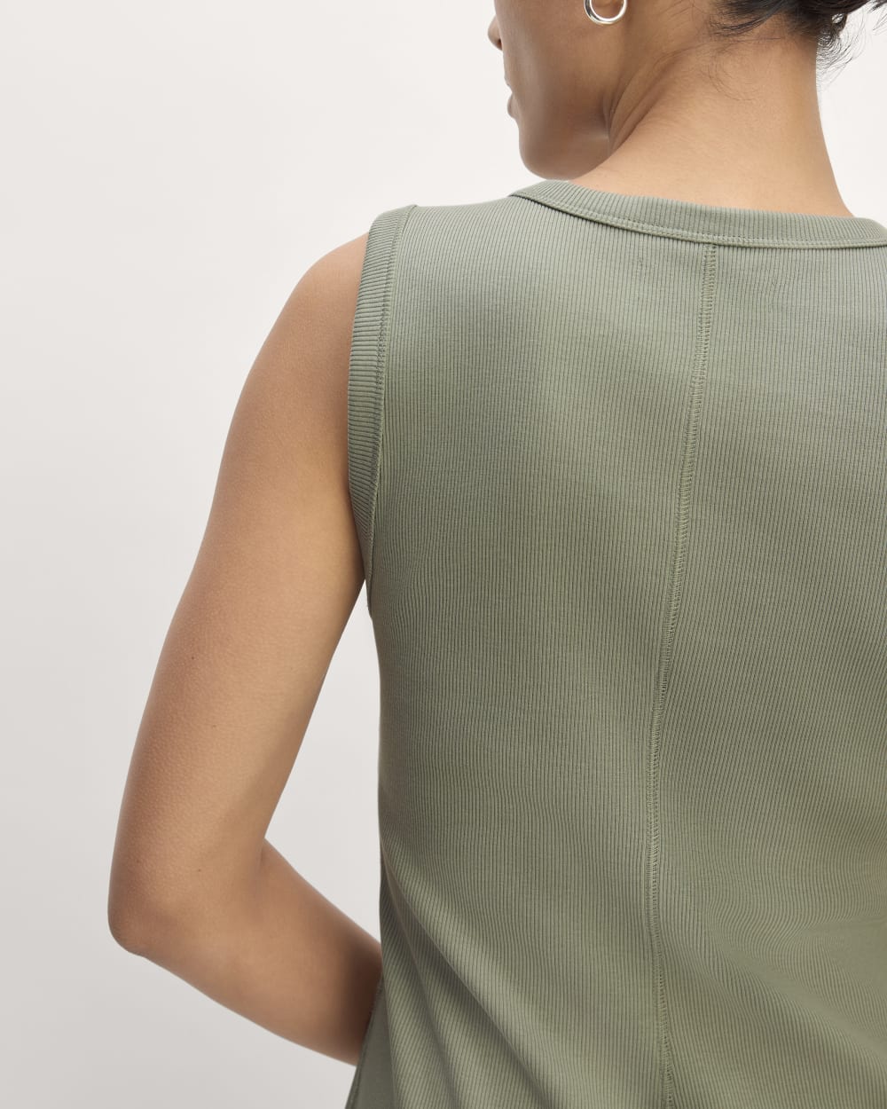 The Ribbed Mini Dress | Sage Green Everlane The Ribbed Mini Dress | Sage Green Everlane