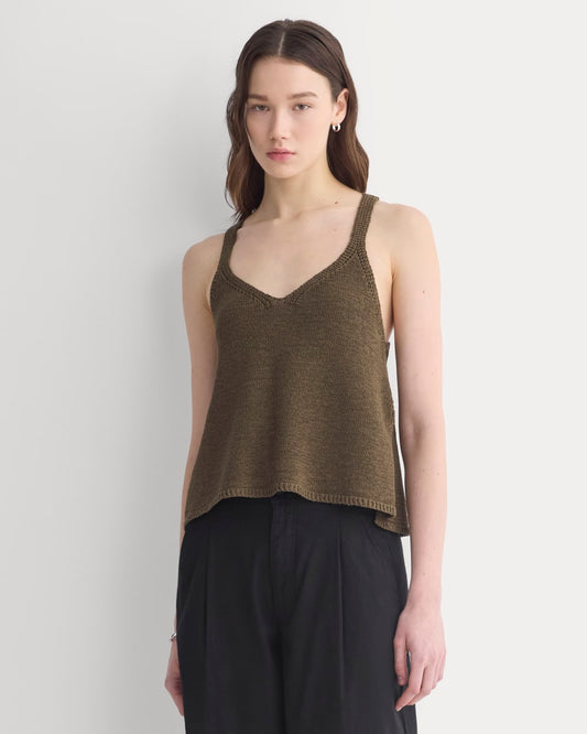 womens-racerback-v-neck-sweater-beech | primary