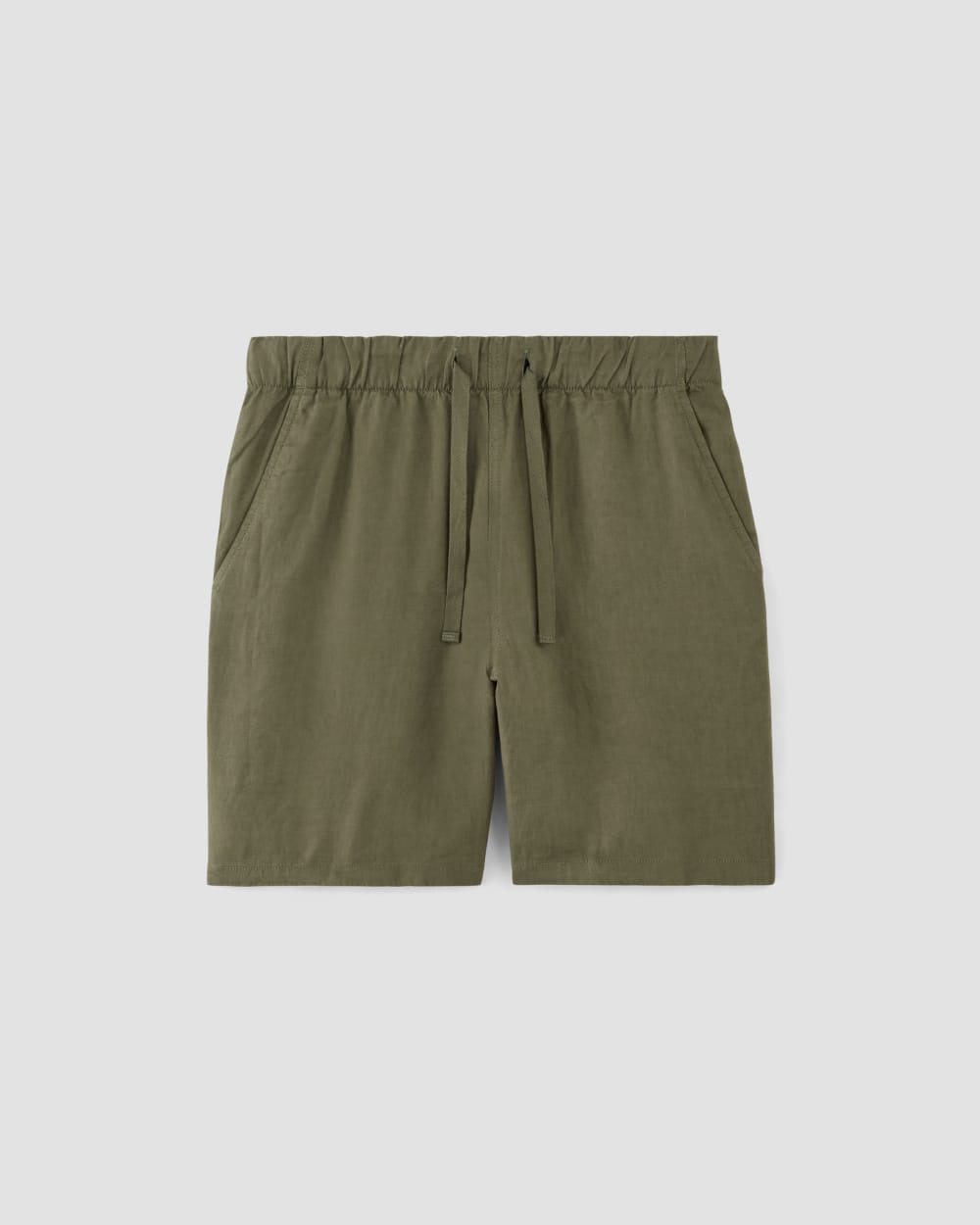 ennoy cotton easy shorts カーキ The Linen Easy Short | Kalamata – Everlane