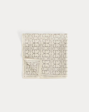 Everlane x Peace & Quiet Silk Bandana | Bone