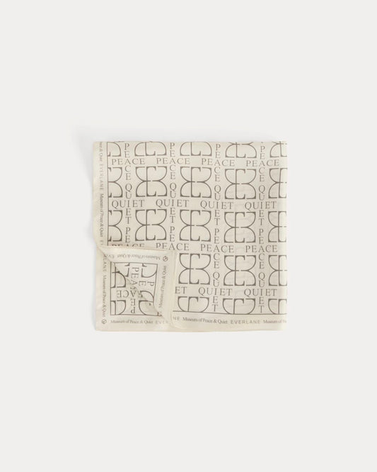 womens-peace-and-quiet-silk-bandana-bone | primary