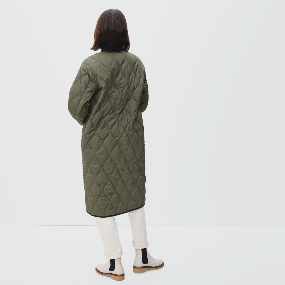 ジャケット・アウター STRETCH POLYESTER LONG LINER COAT The ReNew Long Liner | Kalamata – Everlane