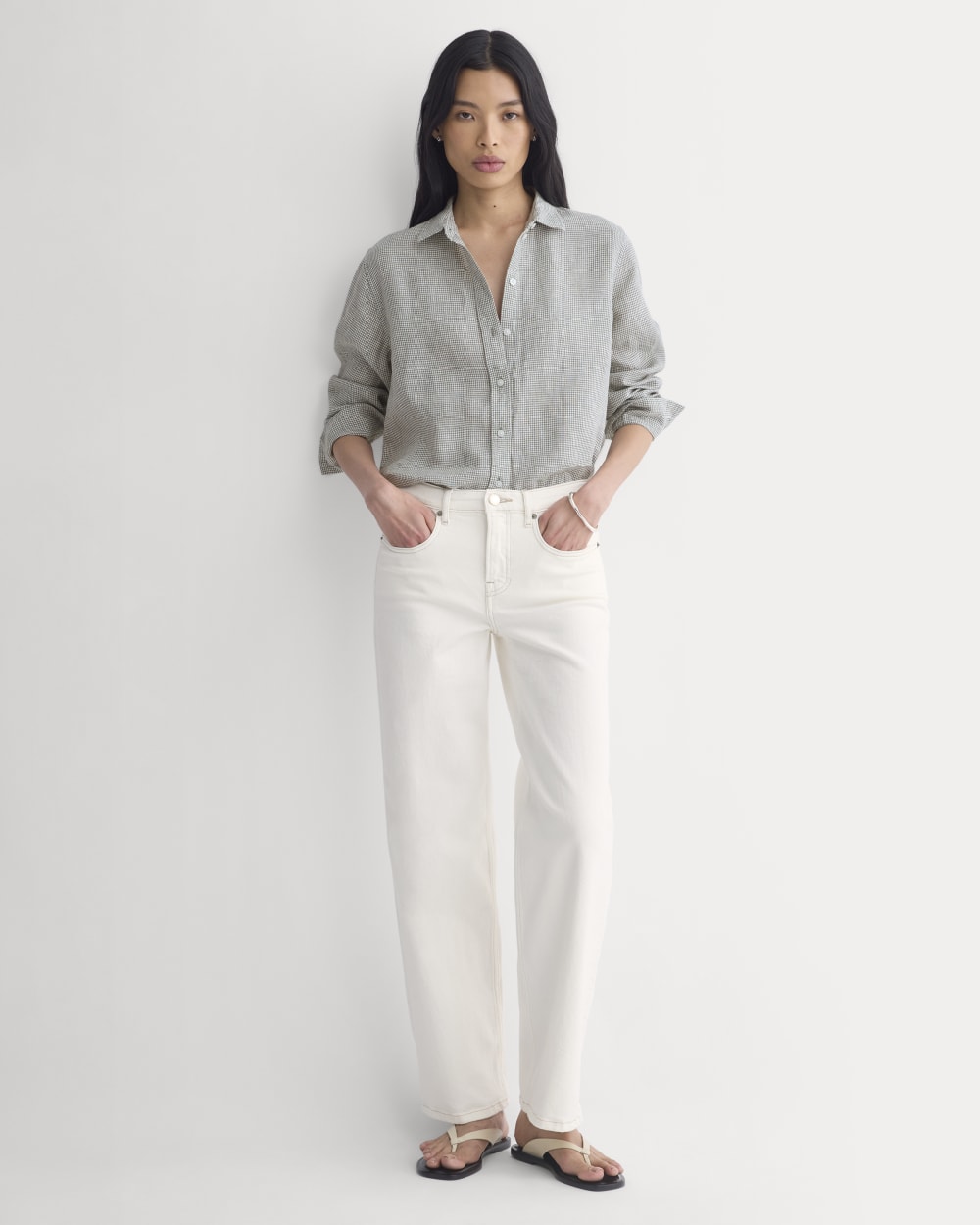 The Must-Have Shirt in Linen | Agave Green – Everlane