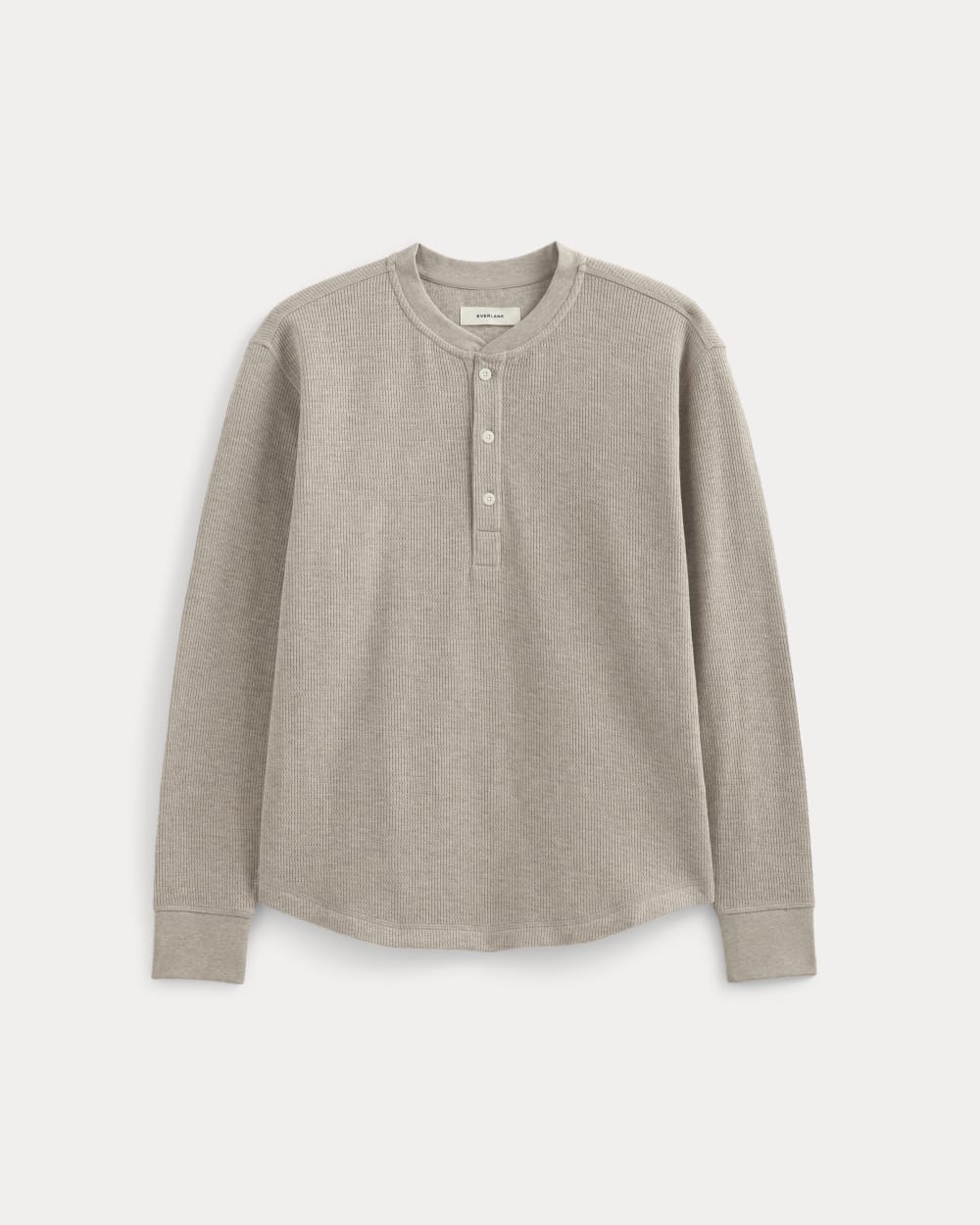mens-thermal-cozy-waffle-henley-heathered-oatmeal | alt