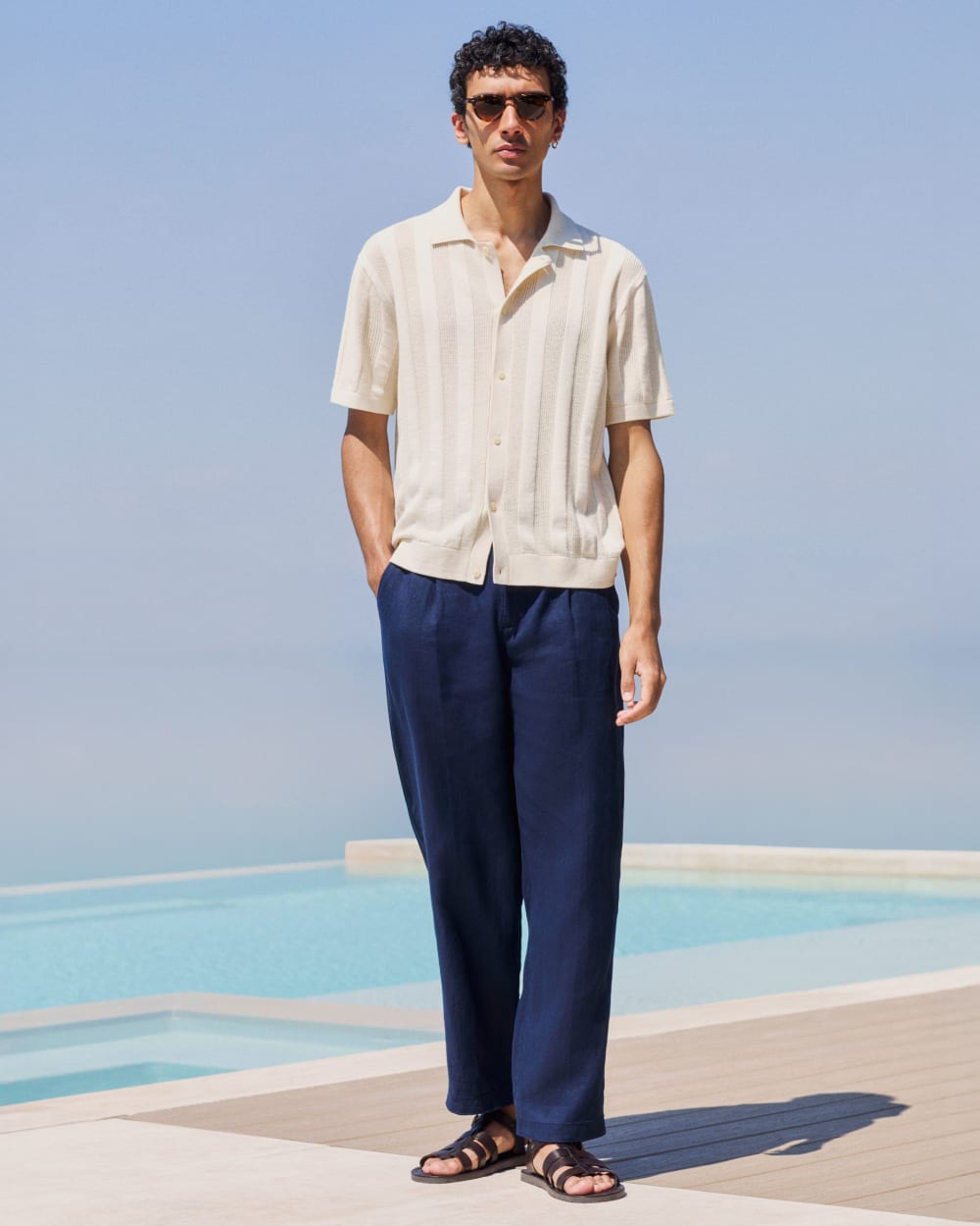 mens-linen-pleated-trouser-navy | editorial