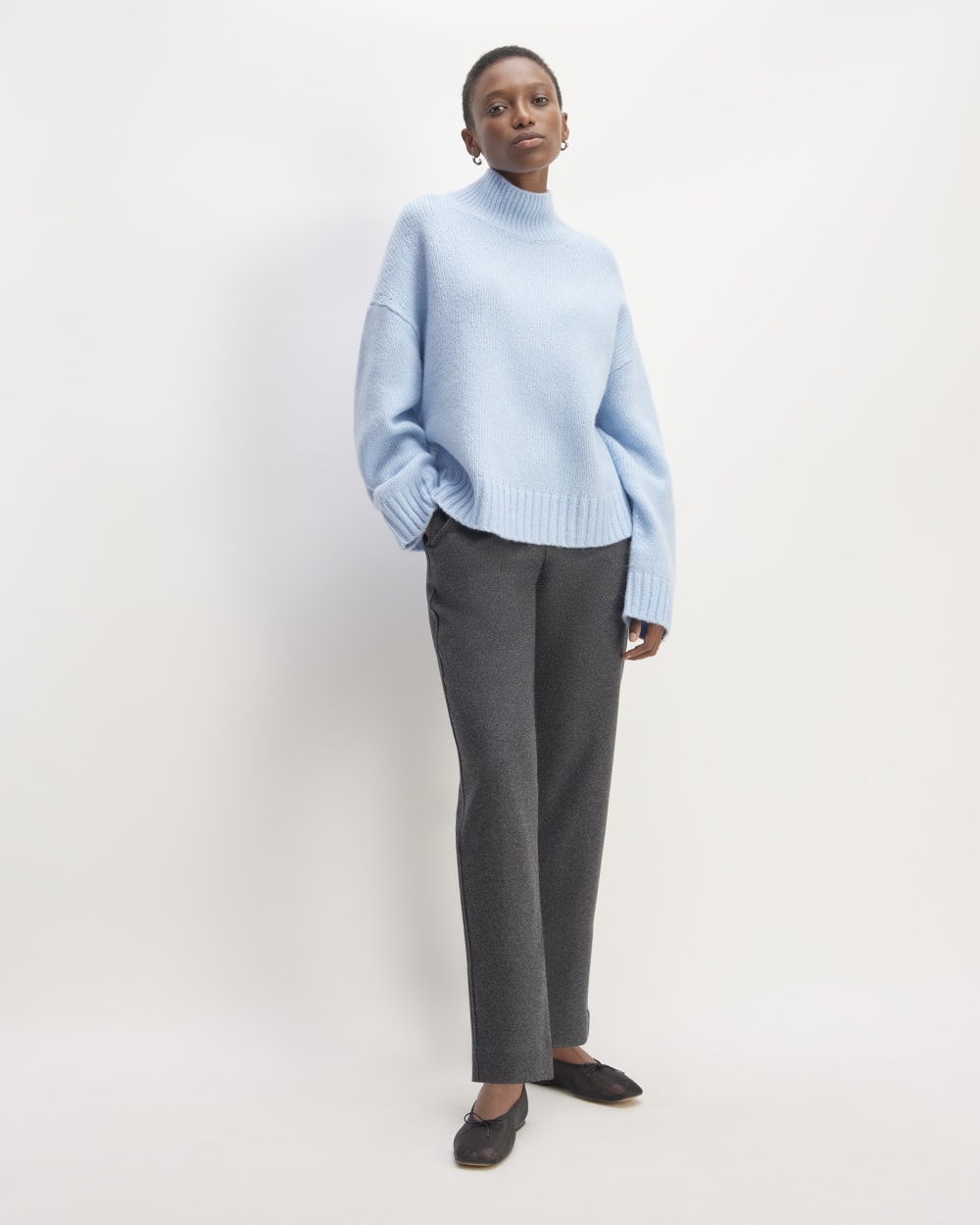 The Cloud Oversized Turtleneck | Chambray Blue – Everlane