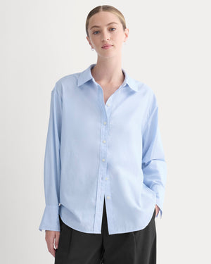 Everyday Shirt in Silky Cotton | Light Blue