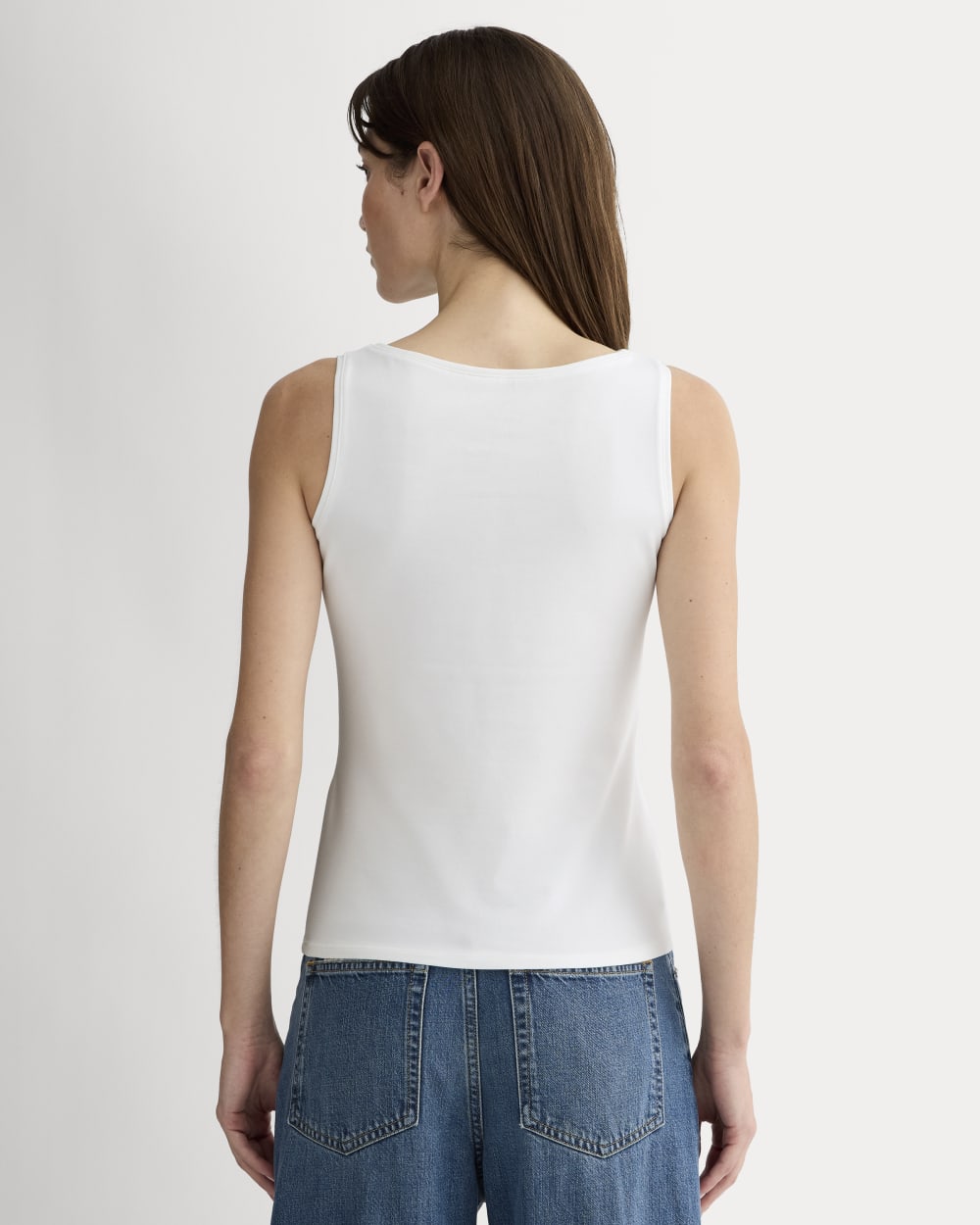 The Form Boatneck Tank | White – Everlane