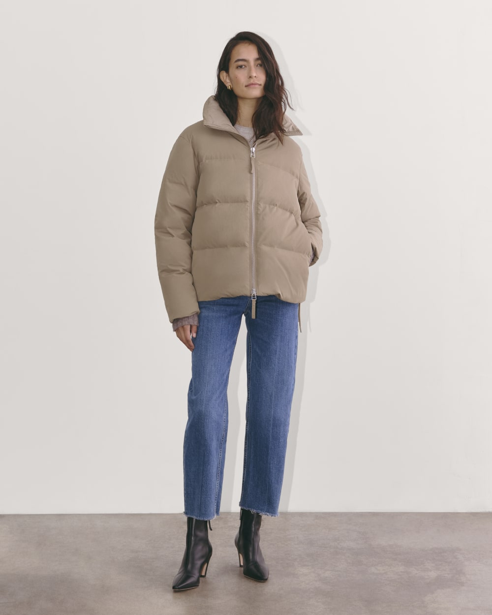 The Puffer Bomber | Taupe Grey – Everlane