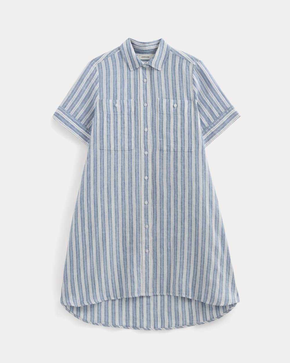 The Daytripper Dress in Linen | Soft Cobalt/Bone Everlane The Daytripper Dress in Linen | Soft Cobalt/Bone Everlane