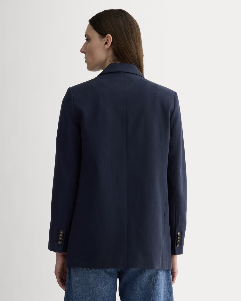 The Oversized Blazer in Buttersmooth | Navy – Everlane