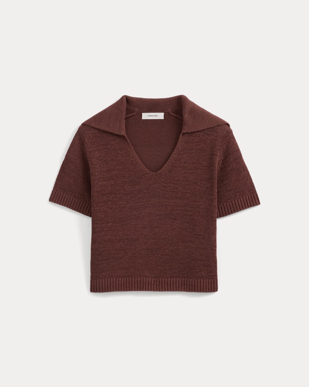 womens-open-collar-polo-henna-red | alt