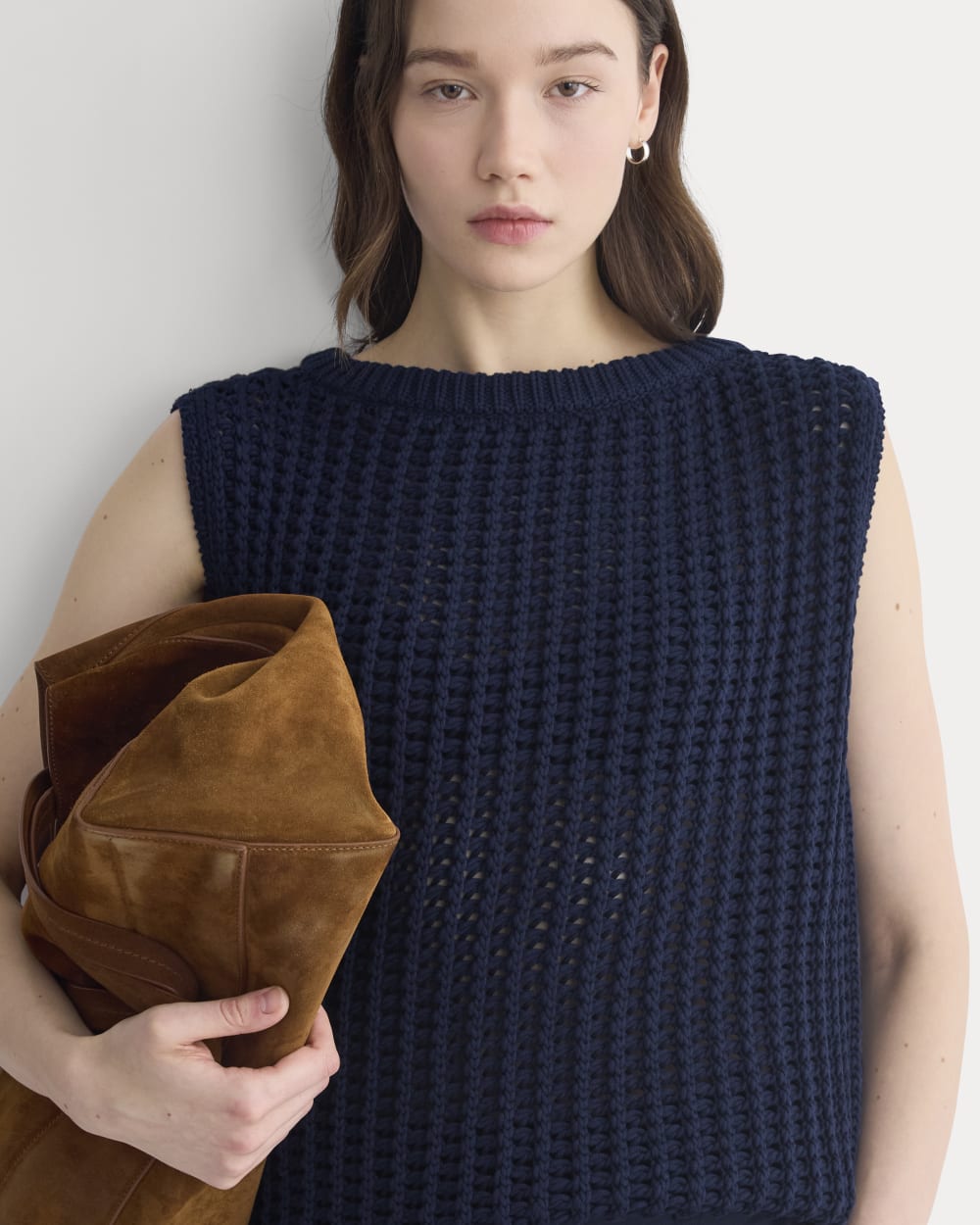 womens-open-knit-tunic-vest-cotton-navy