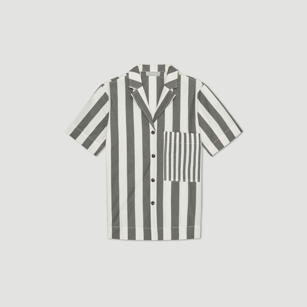 womens-poplin-camp-shirt-bone-black | alt