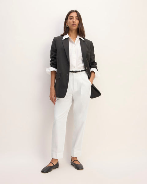 The Draper Tapered Pant in Buttersmooth | White – Everlane