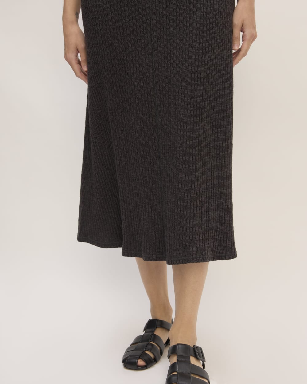 The Rib-Knit A-Line Tank Dress | Black Everlane The Rib-Knit A-Line Tank Dress | Black Everlane