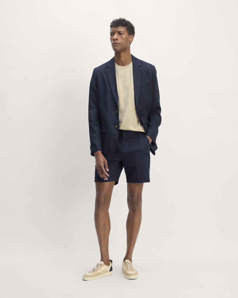 The Linen Blazer | Navy – Everlane
