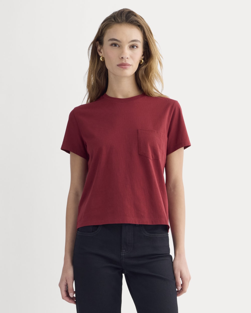 The Box-Cut Tee in Essential Cotton