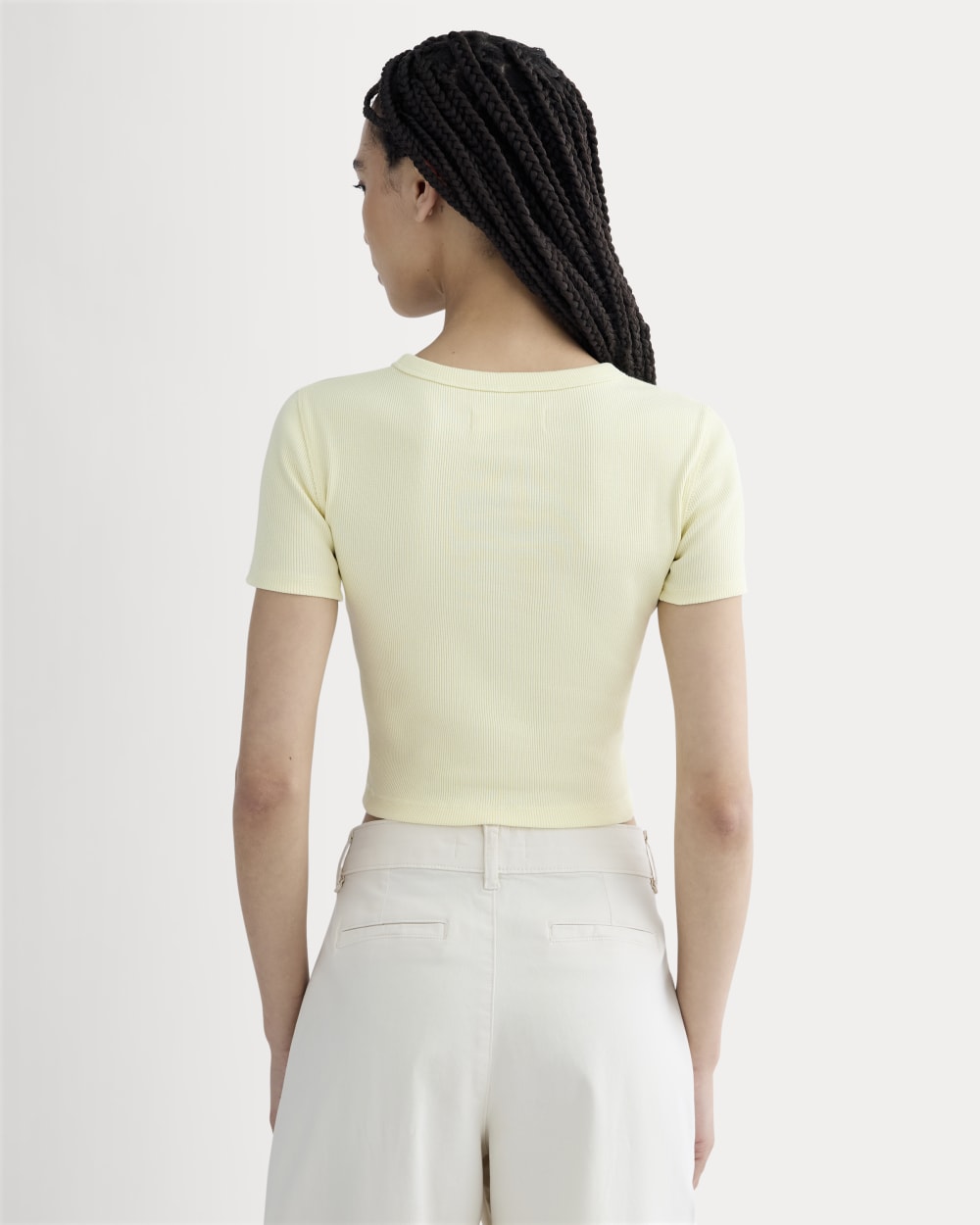 The '90s Rib Tee | Light Yellow – Everlane