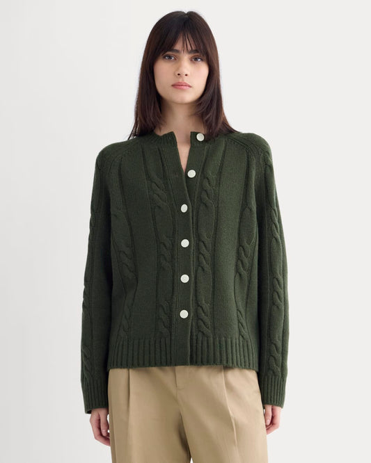 womens-cable-cardigan-extrafine-merino-dark-forest | primary