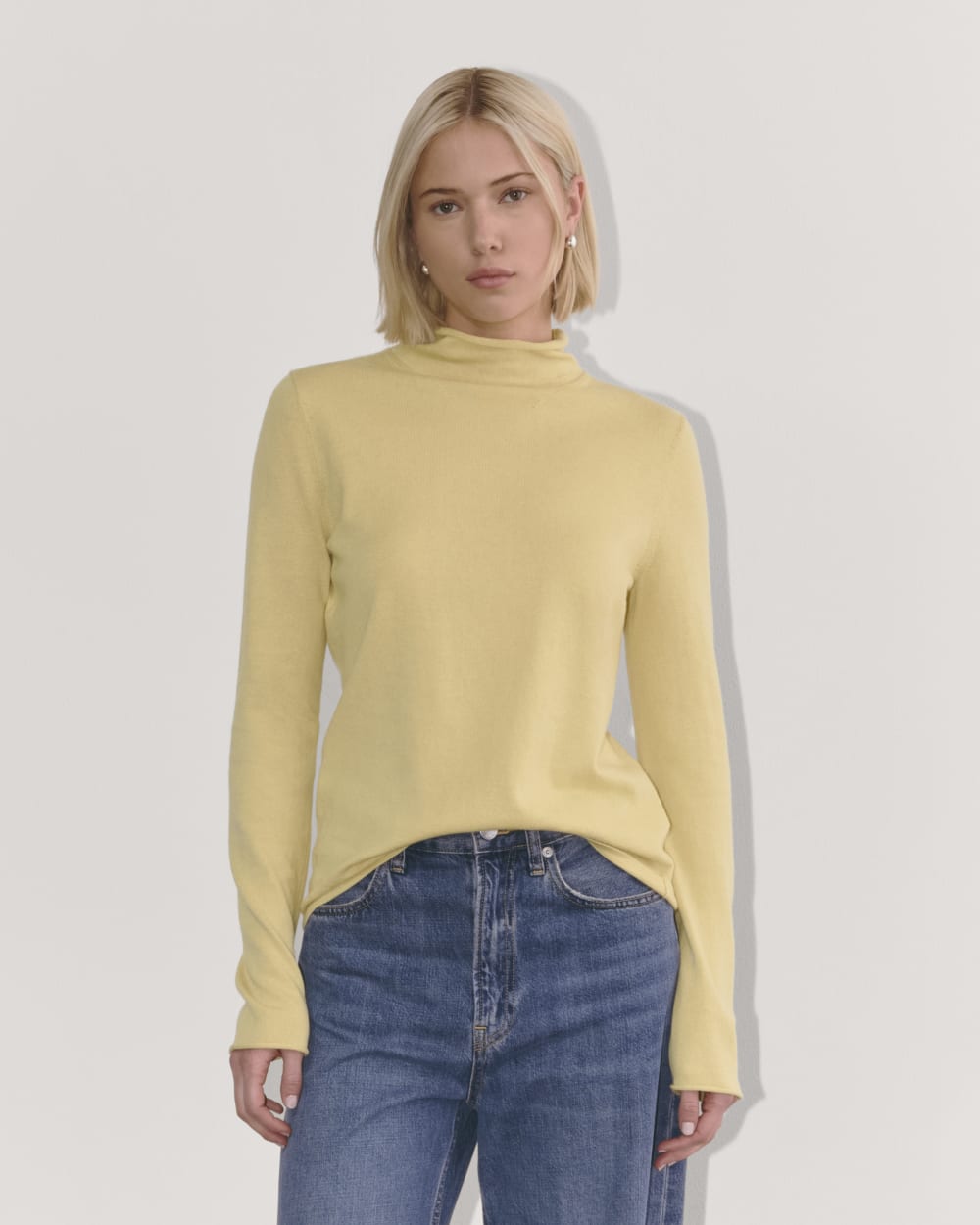 The Funnel Neck in Cotton Cashmere