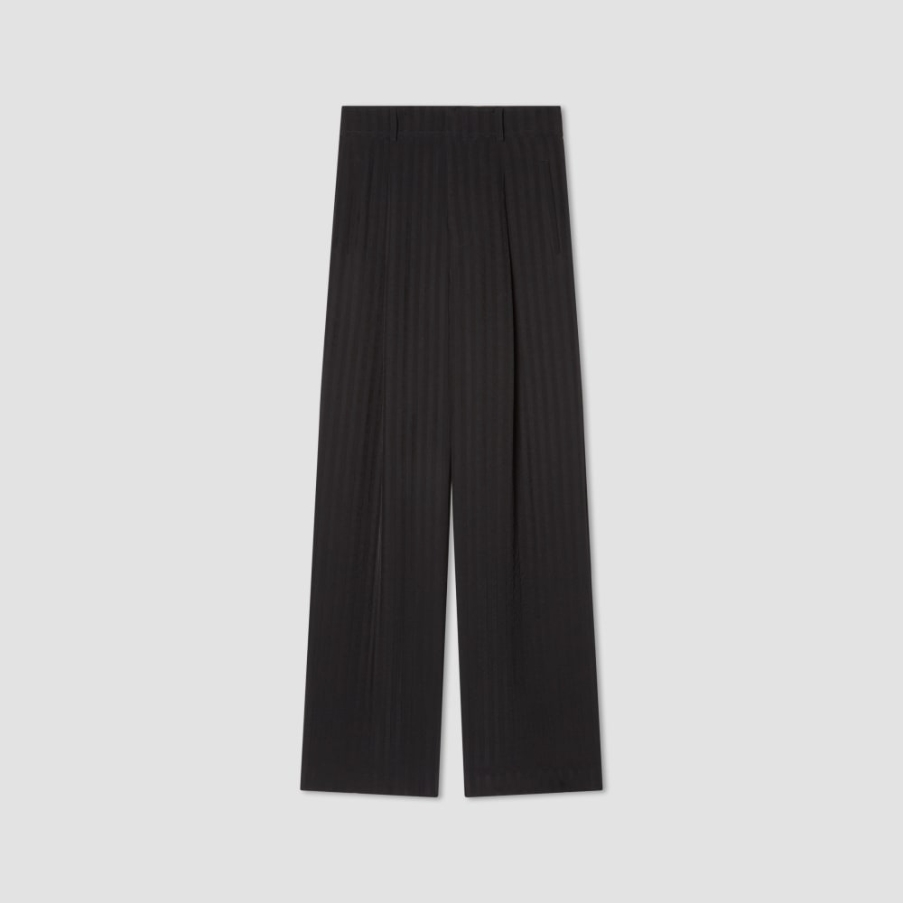 womens-city-stripe-way-high-drape-pant-black | alt