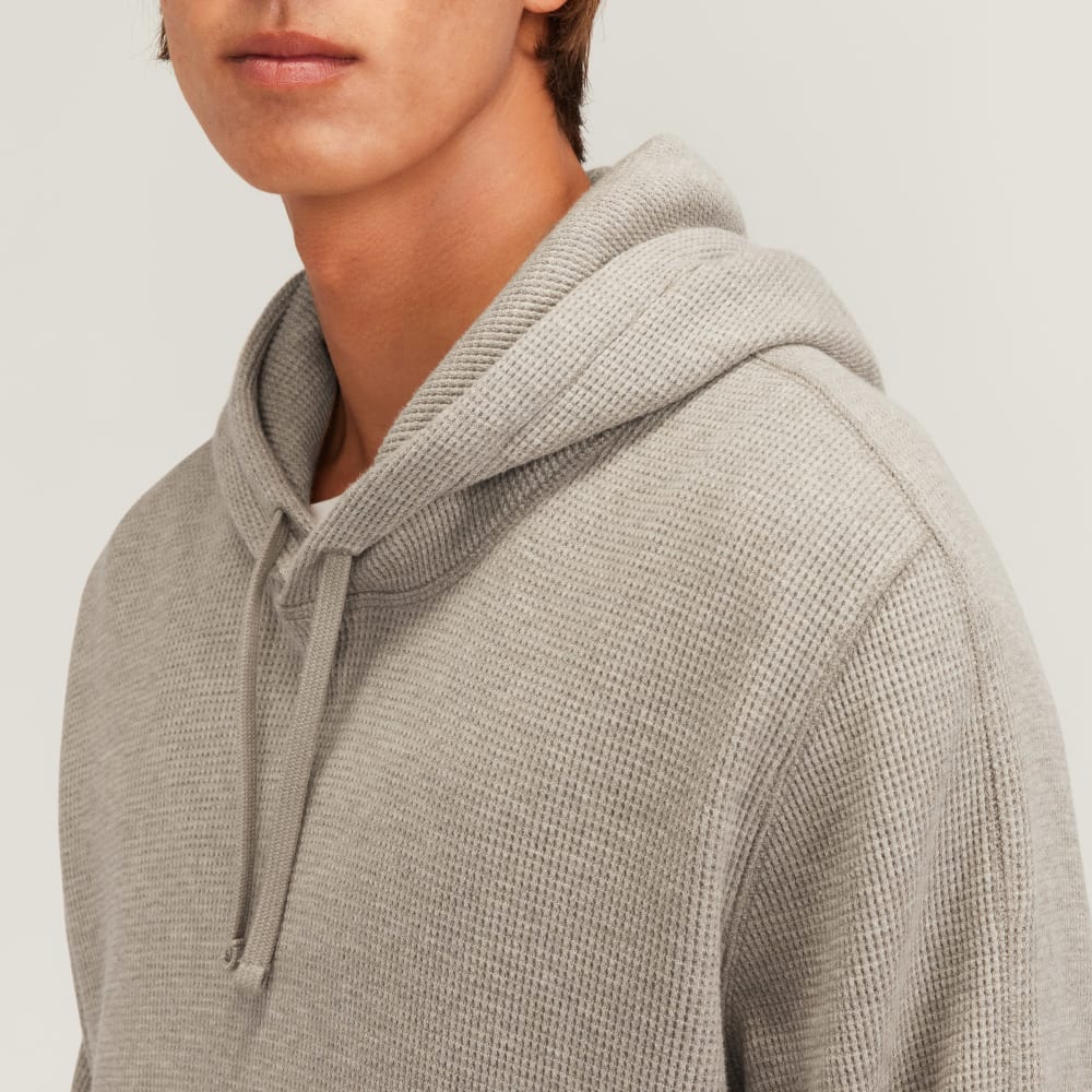 Graphpaper L’ÉCHOPPE別注 Waffle Hoodie The Waffle-Knit Hoodie | Heathered Oatmeal – Everlane
