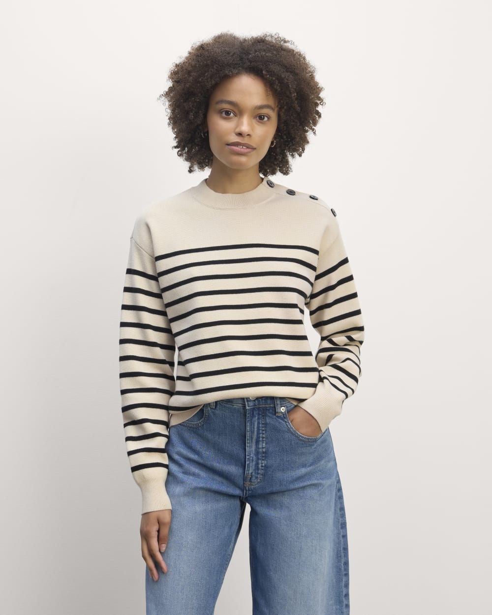 womens-cotton-merino-crewneck-sweater-canvas-black | primary