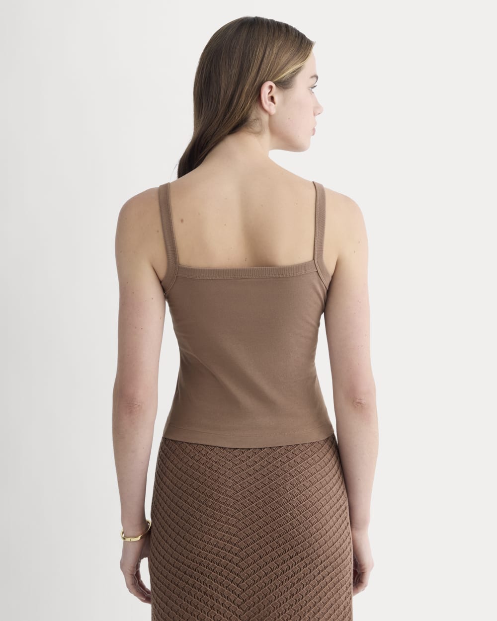 The Essential Square-Neck Tank | Mocha – Everlane