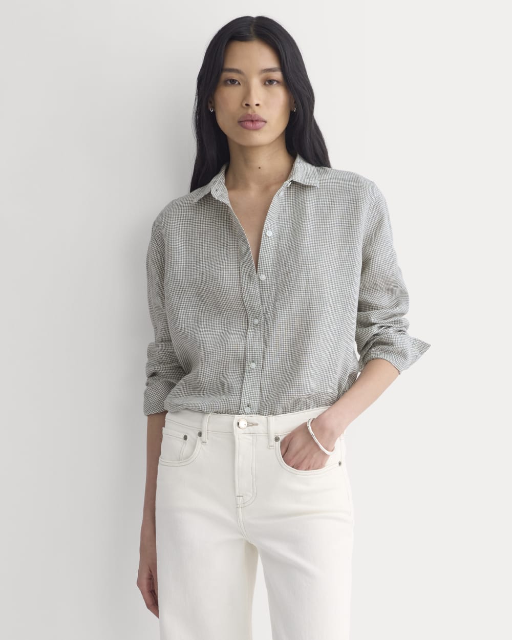 The Must-Have Shirt in Linen | Agave Green – Everlane