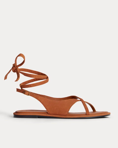 The Leather Crisscross Sandal | Cinnamon – Everlane