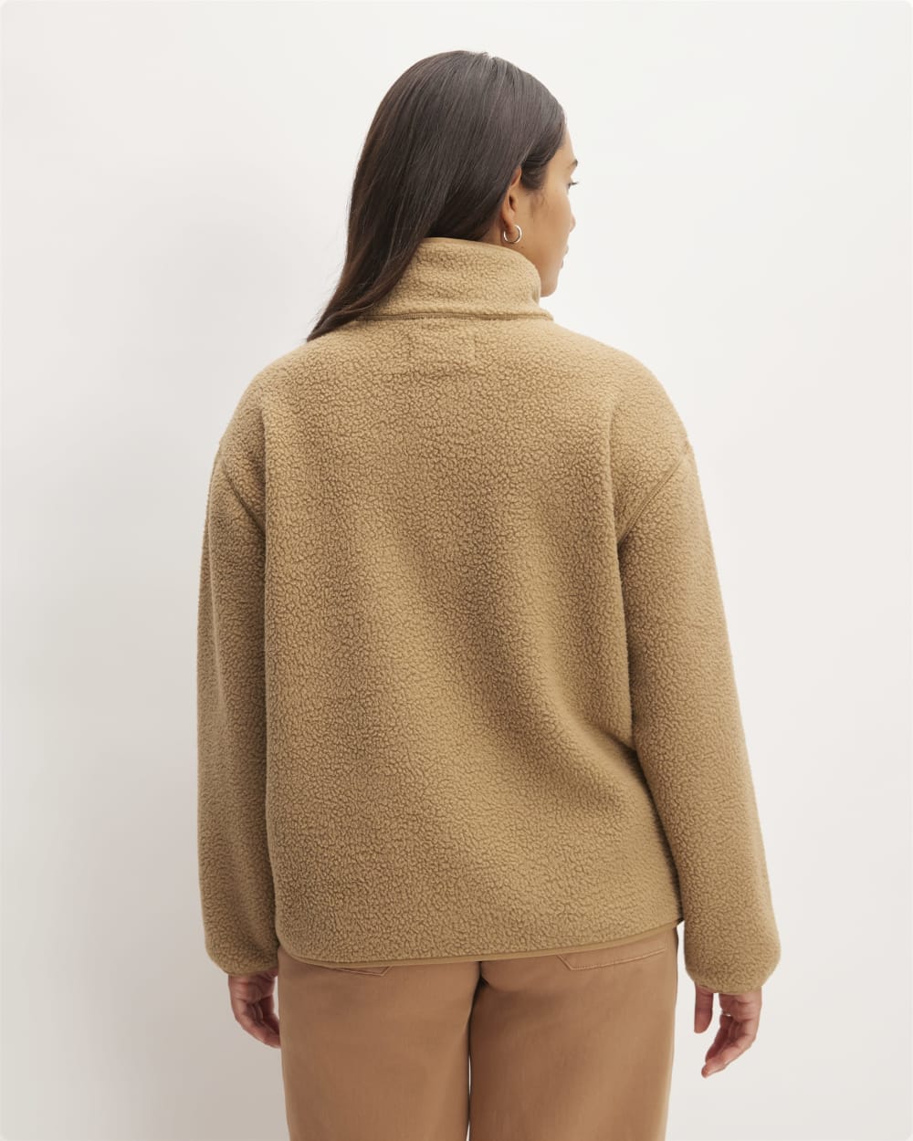The ReNew Fleece Oversized Half-Zip | Tiger's Eye – Everlane